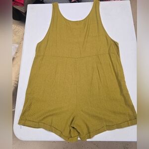 Olive Green Sleeveless Romper